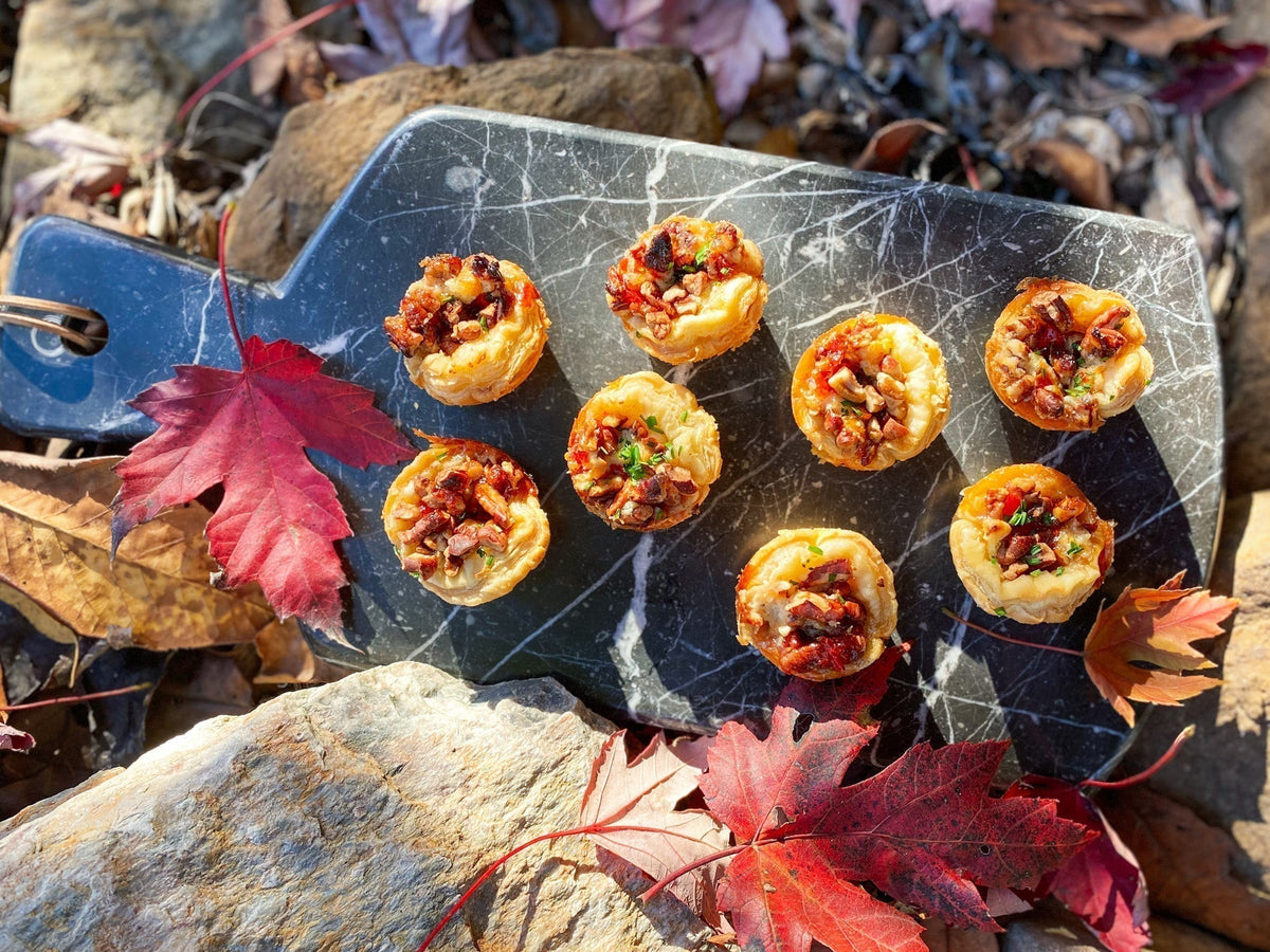 Sweet and Savory Boursin Mini Pecan Tarts