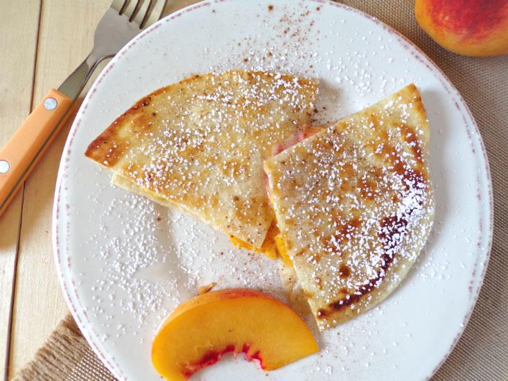 Peach Quesadilla