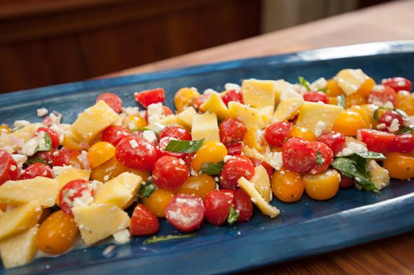 Peach, Tomato and Feta Salad