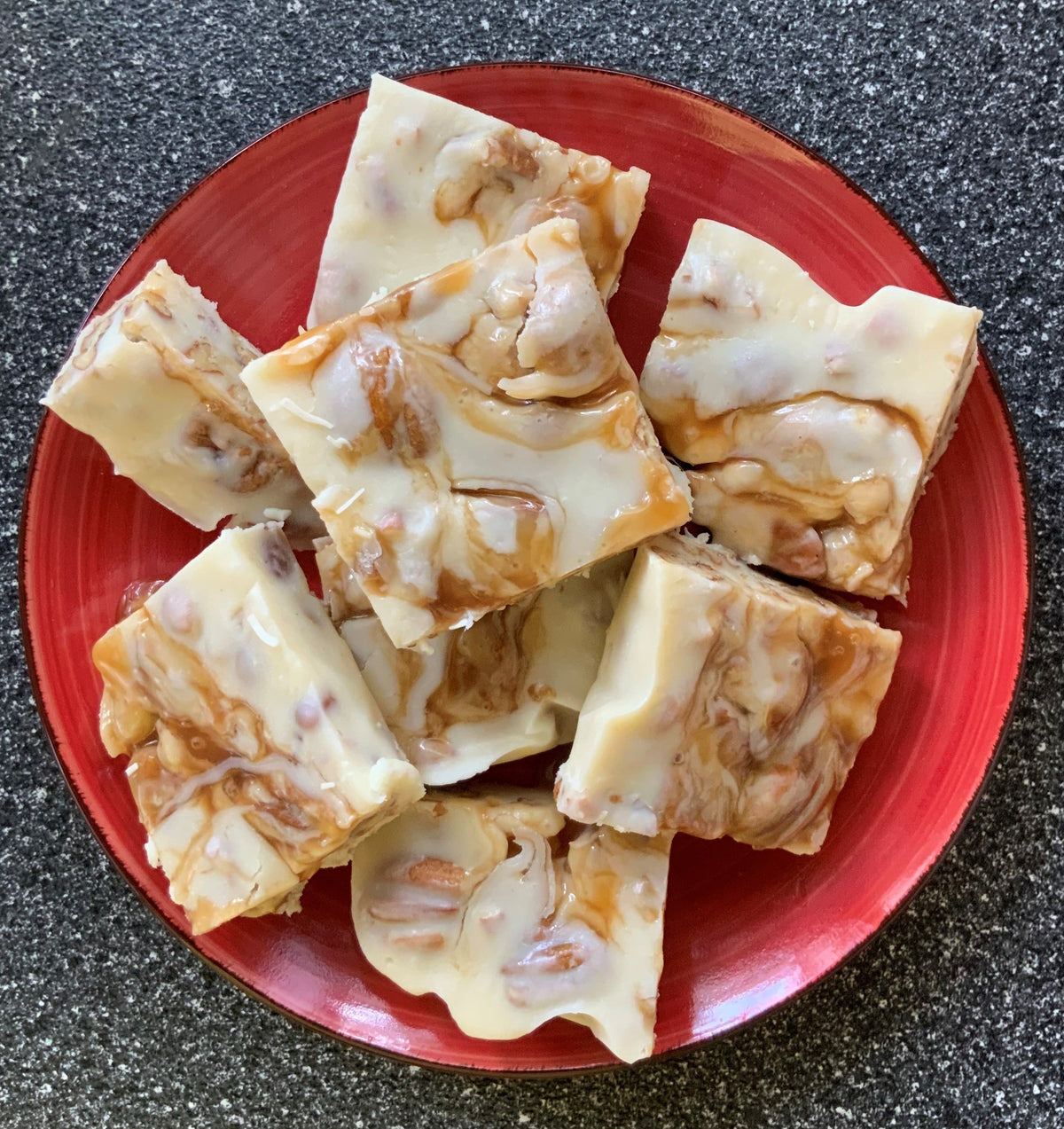 White Chocolate Caramel Pecan Fudge