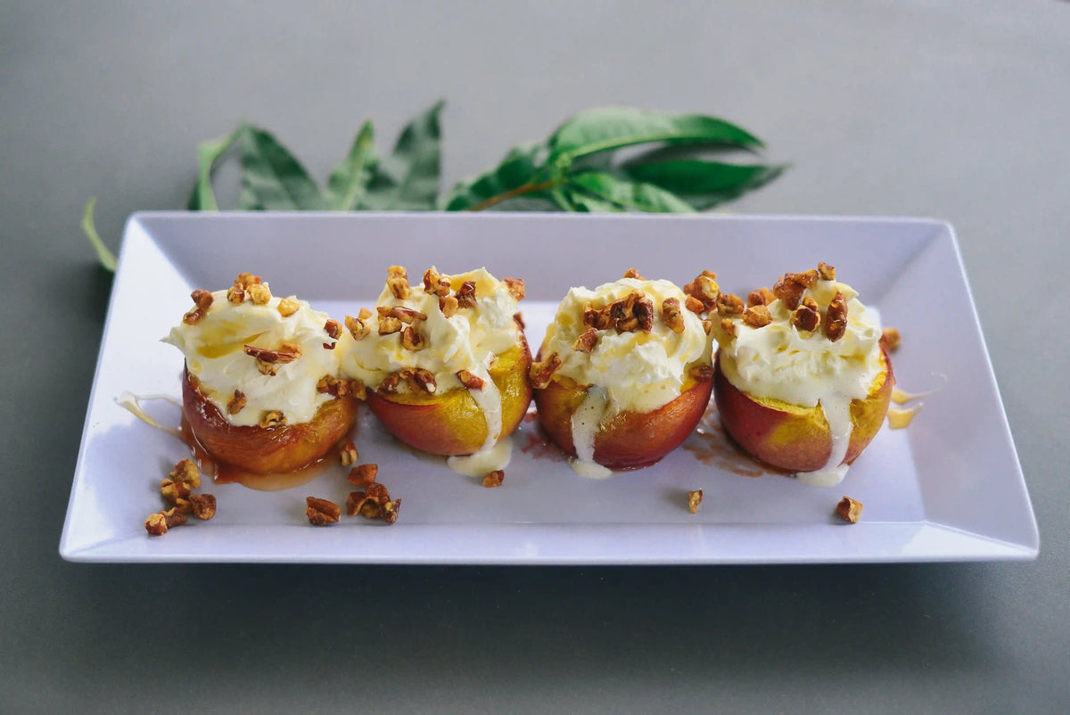 Grilled Honey Peaches